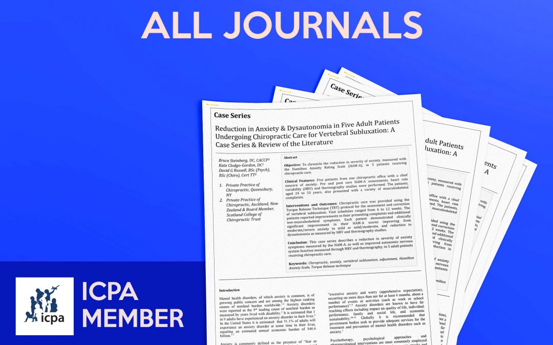 ICPA Member – One Year Subscription – All Journals – Recurring